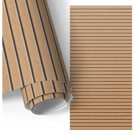 Film adhésif - adhésif décoratif - rénovation facile - pour meubles - pour table Planches de bois 75x150 cm (1/5)