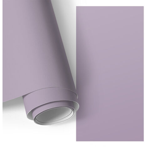 Film auto-adhésif - adhésif décoratif - rénovation facile - pour meubles - pour escaliers - pour étagères Violet lilas 65x130 cm (1/5)