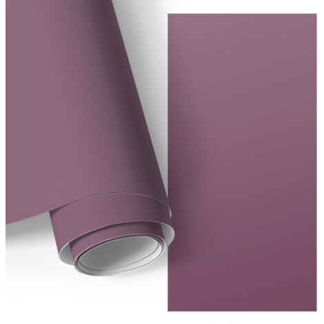Film auto-adhésif - adhésif décoratif - rénovation facile - pour meubles - pour escaliers - pour étagères Couleur pourpre 50x100 cm (1/5)