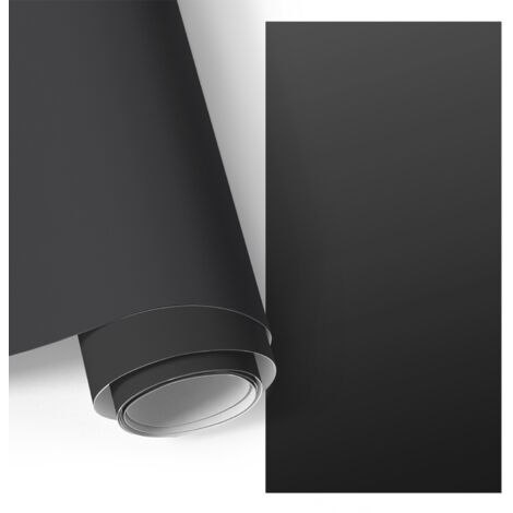 Film adhesif autocollant - design moderne - imperméable - pour cuisine - pour plans de travail Noir 50x100 cm (1/5)