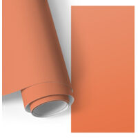 Film adhésif - adhésif décoratif - rénovation facile - pour meubles - pour table Orange vif 75x150 cm
