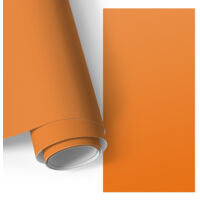Revêtement adhésif - Films autoadhésifs - relooking meuble - pour table - entretien facile Orange vif 50x100 cm