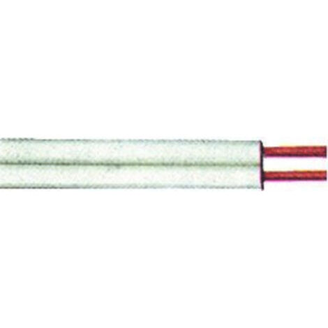 Zwillingsleitung XYFAZ-H 2x0,75mm2, 25m-Ring, weiß (1/2)