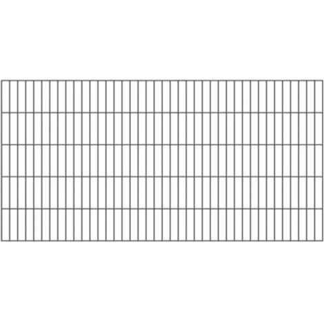 ALBERTS Doppelstab-Gittermatte, verz.anthr, BxH2000x1000mm, Draht-Ø6/5/6, Masche50x200mm (1/5)