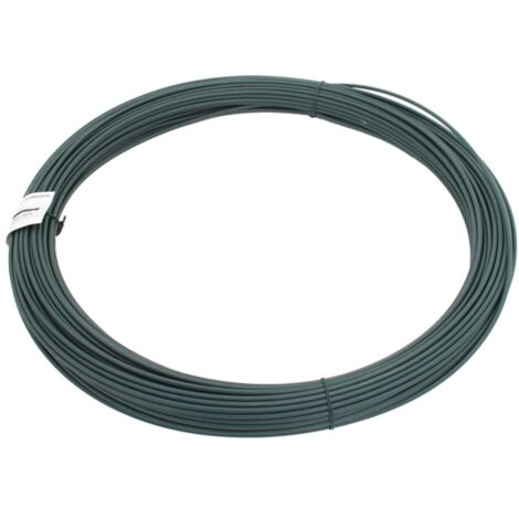 ALBERTS Spanndraht, grün kunststoffbeschichtet, Drahtstärke Ø3,8 mm, Länge 55 m (1/3)