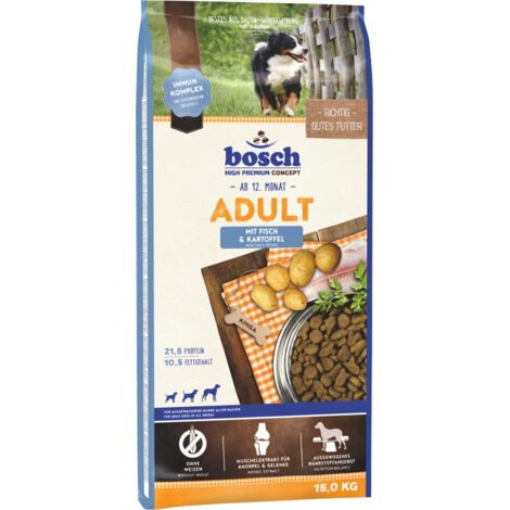 Trockenfutter für Hunde Bosch Fisch & Kartoffel 15 kg (1/3)