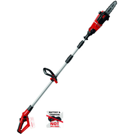 Einhell – Akku-Hochentaster 18V – Oregon Schwert 20cm – Teleskopstiel – 7-fach neigbarer Motorkopf – Automatische Kettenschmierung (1/5)