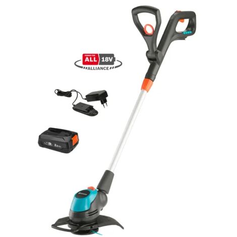 Gardena – Akku-Rasentrimmer EasyCut 23/18V – Schnittbreite 23 cm – 2x 2,0 Ah Li-Ion Akku – Inklusive Ladegerät – RotorCut Mähsystem (1/10)