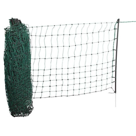 Katzennetz 25mtr., 9 Pfähle, Einzelspitze (1/3)