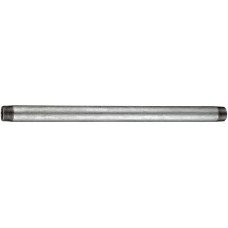 Gewinderohr 1'' x 2m verzinkt – Außengewinde 2x25,40mm – Geschweißt nach DIN2440 – Metallisch dichtend nach DIN EN 10226-1 – Cornat (1/2)