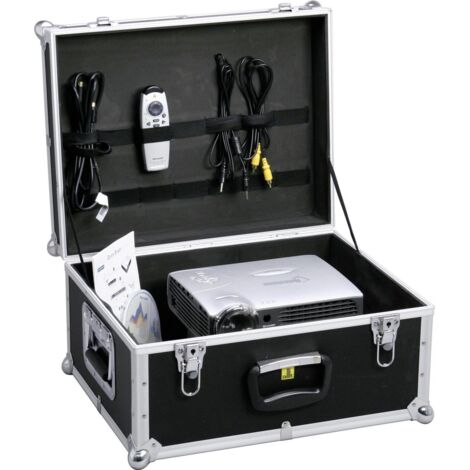 Allit Gerätekiste seitliche Griffe AluPlus ToolBox 18 schwarz ohne Inhalt Werkzeugkoffer ohne Inhalt (1/4)