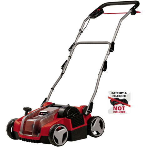 Einhell – Akku-Vertikutierer 36V – Bürstenloser Motor – TWIN-PACK Technologie mit 2x18V Akkus – 16 Edelstahlmesser – Für kabellose Rasenpflege (1/5)