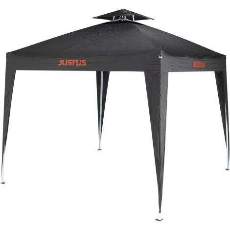 Justus Faltbarer Grillpavillon mit Spezialabdeckung und Entlüftungsmöglichkeit, schwarz, 250 x 250 x 260 cm (L x B x H) (1/3)