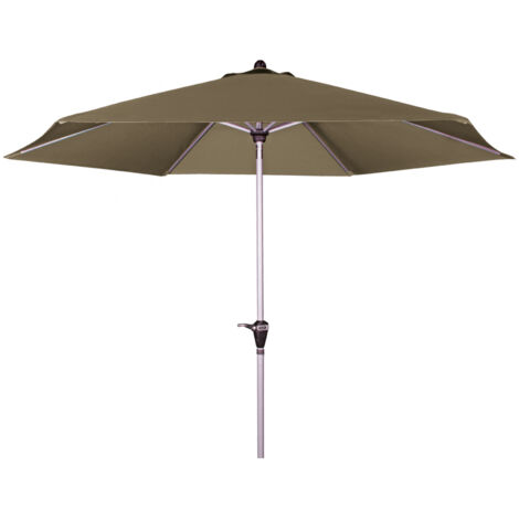 Doppler Sonnenschirm / Kurbelschirm "Active Kurbel 380", Ø 380 cm, greige, Bezug aus 100% Polyester, Gestell aus Aluminium, 11,9 kg Sonnenschirm / Kurbelschirm "Active Kurbel 380", greige, Ø 380 cm