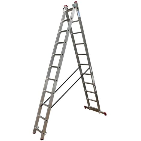 Krause Corda Aluleiter 5,3m 2x11 Multifunktionsleiter Vielzweckleiter Mehrzweck (1/5)