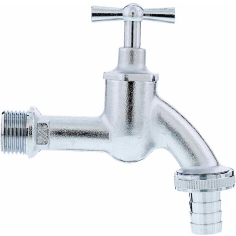 Gardena – Garten-Wasserhahn 1/2" mit Schlauchanschluss 13 mm – G 1/2-Gewinde für Innenbereich – Matt verchromt – Für präzise Bewässerung (1/2)