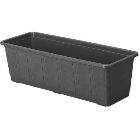 Bewässerungskasten Aqua Gr. 60 cm anthrazit mit Wasserstandsanzeige