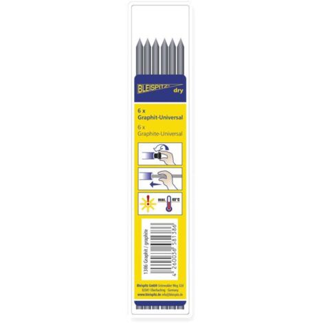 Bleispitz Graphit Ersatzmine 2,8 mm für Tieflochmarker DRY - 6 Stück (1/3)