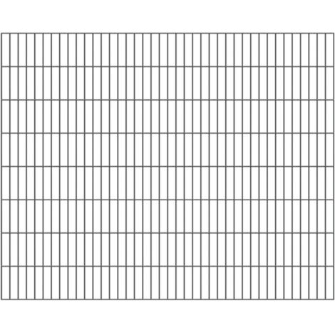 ALBERTS Doppelstab-Gittermatte, verz.anthr, BxH2000x1600mm, Draht-Ø6/5/6, Masche50x200mm (1/4)
