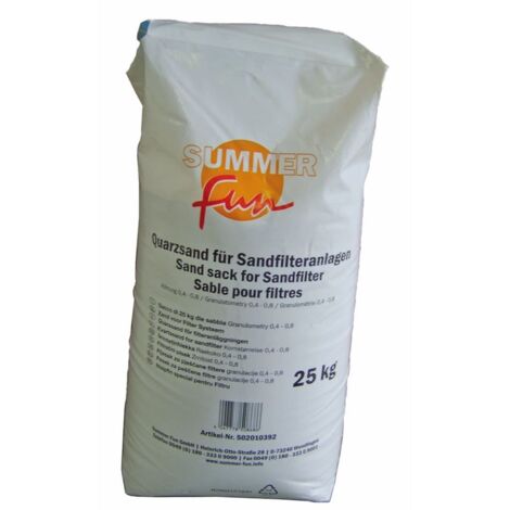 Filtersand 25kg, DIN EN ISO 0,4-0,8mm Körnung (1/2)