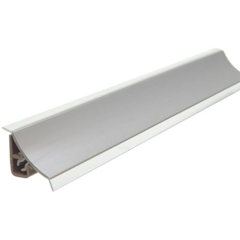 Wandanschlussleiste 260 cm – Kunststoff mit Gummilippe – 23 mm hoch, 25 mm stark – für dichte Verbindungen an Wand und Tischplatte – Primo (1/2)