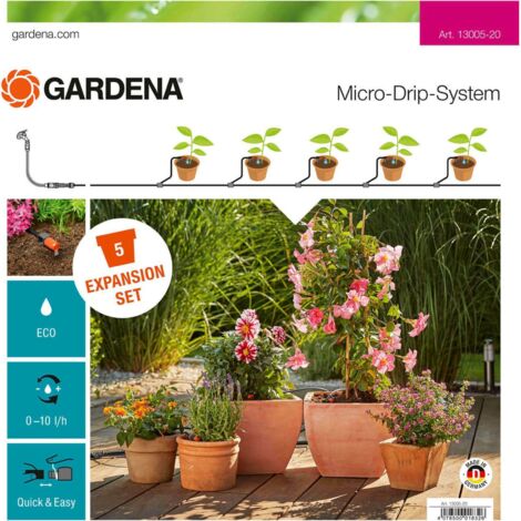 Gardena Erweiterungsset Pflanztöpfe 13005-20 Micro-Drip-System Garten Wasser neu (1/3)