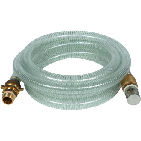 Original Einhell Saugschlauch 4 m (Pumpen-Zubehör, 4 m Länge, Messinganschluss 42 mm 1 1/4 Zoll IG, Schlauch verstärkt mit Stahldraht)
