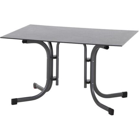 Klapptisch ''Sola'', 120x80 cm HPL darkstone, anthrazit (1/5)