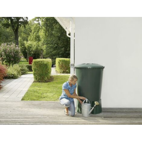 Garantia Regentonne 510l Auslaufhahn Deckel Regenwassertonne Regenbehälter