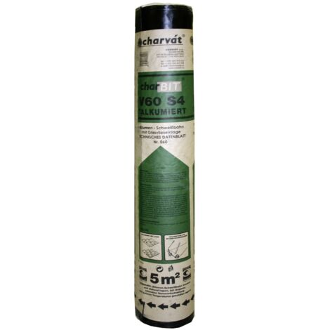 Selbstklebende Gartenhausbedachung / Bitumen Schweissbahn V60 S4, Rolle 5 m x 1m
