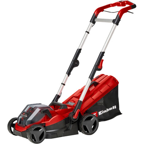 Einhell Akku-Rasenmäher RASARRO 36/34 Kit Power X-Change (36 V, 34 cm Schnittbreite, bis 300 m², 30L Fangkorb, 25-65 mm Schnitthöhe, inkl. 2x 3,0 Ah Akku + 2x Ladegerät) (1/5)