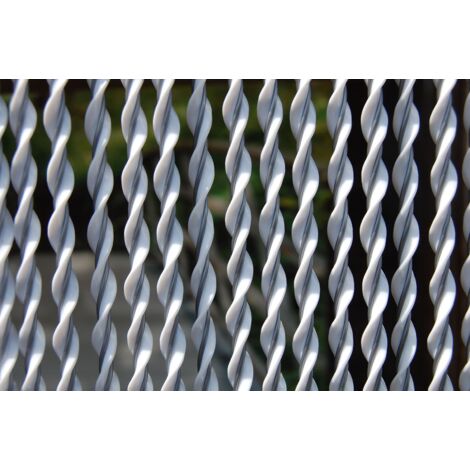 TÜRVORHANG RIVA 2, 100X230CM WEIß-GRAU (1/5)