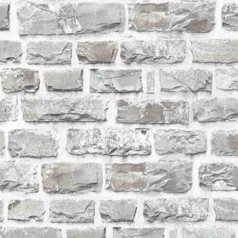 A.S. Creation Elements  361403  Vliestapete Steinoptik  0.53 m x 10.05 m  Grau