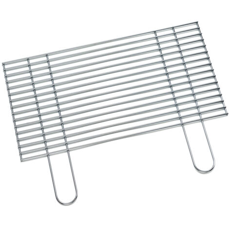 Flash Grillrost Grillgitter BBQ Grill Aufsatz Grillaufsatz Rost Rechteckig 58 x 30 cm mit Griffen (1/2)