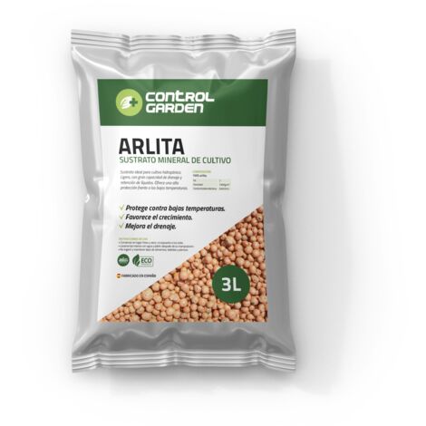 CONTROL GARDEN Arlita Sustrato Bolas de Arcilla Expandida 3L