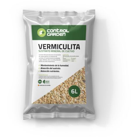 CONTROL GARDEN Vermiculita Sustrato Mineral para Plantas 6L (1/5)