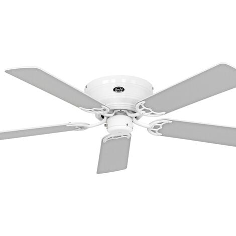 Ventilador de techo CasaFan 5132061 CLASSIC FLAT 132cm blanco o gris claro / blanco