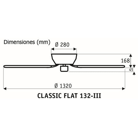 Ventilador de techo CasaFan 5132061 CLASSIC FLAT 132cm blanco o gris claro / blanco