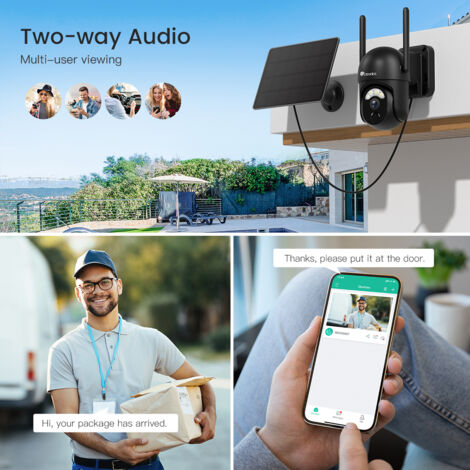 Caméra WIFI avec batterie accessible à distance
