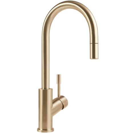 Villeroy & Boch – Mitigeur de cuisine avec douchette extractible – Acier inoxydable – Bec orientable 360° – Débit 11,5 L/min – Montage monotrou