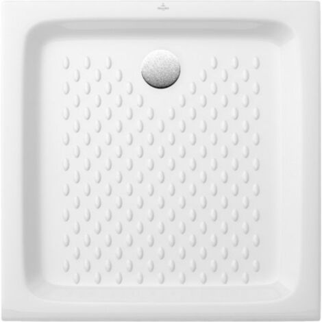 Villeroy & Boch – Receveur de douche à encastrer 70 x 70 cm – Céramique durable – Surface antidérapante avec pastilles – Fabrication française