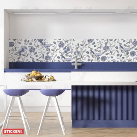 Crédence adhésive imperméable Very Peri 100 x 60 cm – Technologie anti-bulles pour installation facile – Pour cuisine et salle de bains