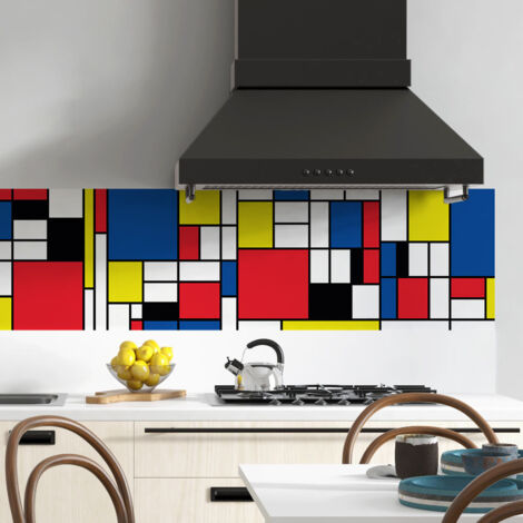 Crédence Adhésive Mondrian 100 x 50 cm