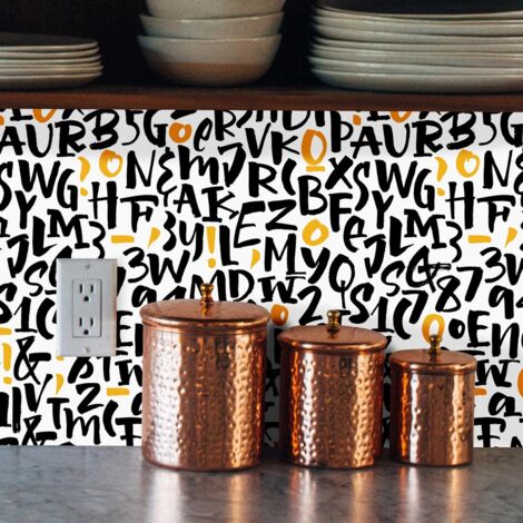 Crédence Adhésive Alphabet 200 x 50 cm (1/4)