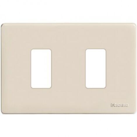 BTICINO MAGIC 503/2/R PLACCA 2 POSTI RESINA AVORIO