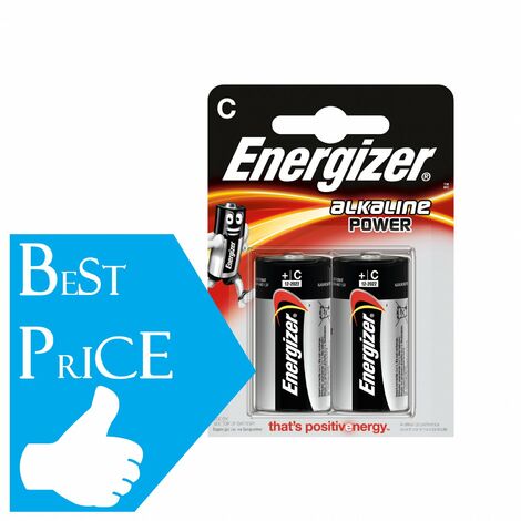 Energizer Torcia D 2500 mAh - Blister da 2 Batterie Ricaricabili