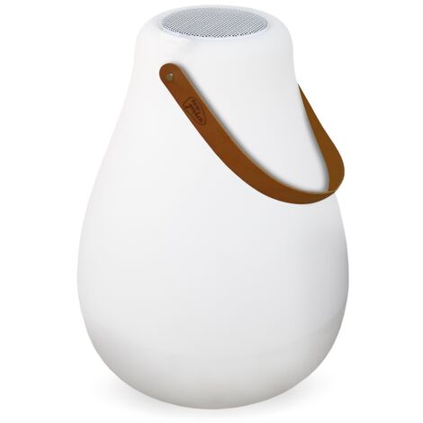 KURBY 38 PLAY Lámpara inalámbrica con altavoz y batería recargable. Luz LED RGB. Fabricado en España