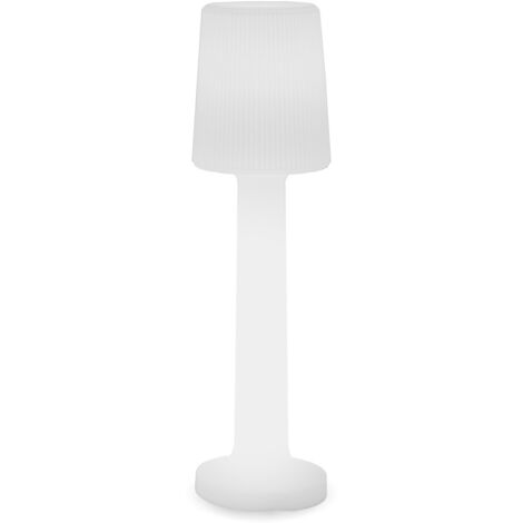 CARMEN 110 cm de altura. Lámpara de pie con cable para uso interior y exterior. Luz LED blanca fría
