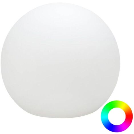 BULY 60 cm Bola de luz decorativa muy resistente. Con carga solar y luz LED RGB. Fabricado en España