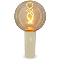 EDY G125 Bombilla Beige Recargable Con Batería. Luz Cálida